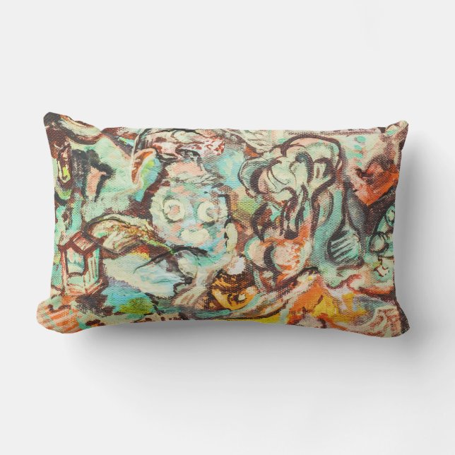 Origineel Abstract verfpijlstang voor gebruik buit Buitenkussen (Voorkant)