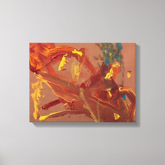 Origineel acryl schilderij afgedrukt als canvas afdruk (Voorkant)