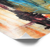 Origineel acrylschilderij op foto afdruk (Hoek)