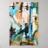 Origineel acrylschilderij op Posters papier (mat) (Voorkant)