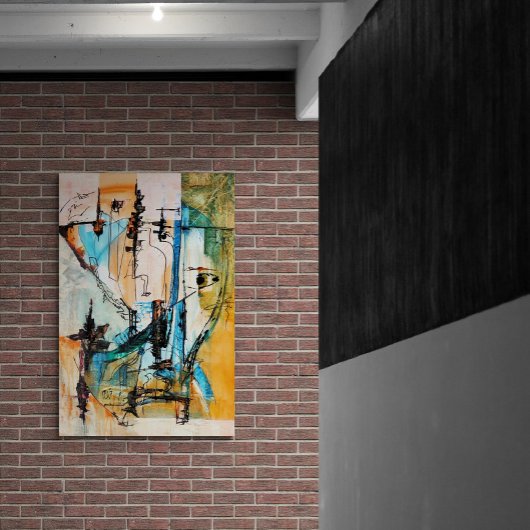 Origineel acrylschilderij op Posters papier (mat)