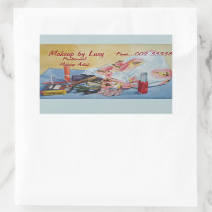 origineel afbeelding met stilstand van de vintage  rechthoekige sticker