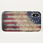 origineel Amerikaans Hoesje van de Vlag iPhone X (Achterkant (horizontaal))