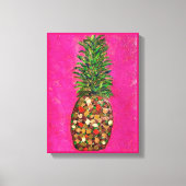 Origineel ananas schilderij op canvas (Voorkant)