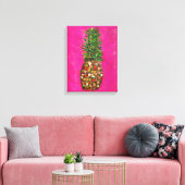 Origineel ananas schilderij op canvas afdruk (Insitu (Woonkamer))