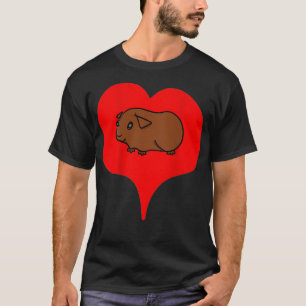 Origineel Art Design Bruin Amerikaans cavia T-shirt
