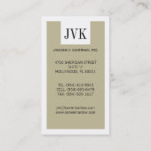 Origineel — Attorney Visitekaartjes (Achterkant)