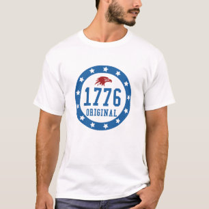 Origineel Badge 4 juli 1776 T-shirt