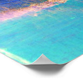 Origineel Blauw Abstract Poster Abstracte Kunst Pr (Hoek)