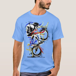 Origineel Bmx Flatland Rood Geel T-shirt