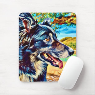 Origineel Border Collie Schilderachtig Natuur Port Muismat