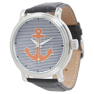 Origineel borduurwerk voor anchor kapitein Nautica Horloge