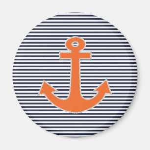 Origineel borduurwerk voor anchor kapitein Nautica Magneet