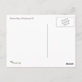 Origineel Briefkaart van het Beer Hugger Brown (Achterkant)