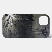  origineel buitenaardse invasie zwart wit grijs Case-Mate iPhone case (Achterkant (horizontaal))