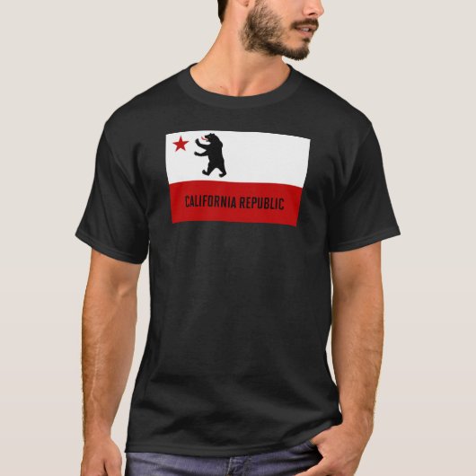 Origineel California Beer Flag T shirt (Voorkant)