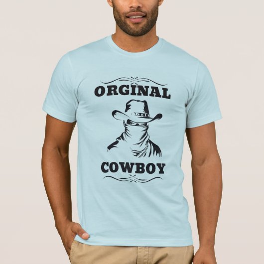 Origineel Cowboy T-shirt Design 2 (Voorkant)