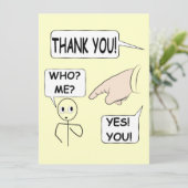 Origineel dank u kaart (Staand voorkant)