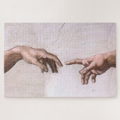 Origineel de creatie van Adam Hands Touch Legpuzzel (Horizontaal)