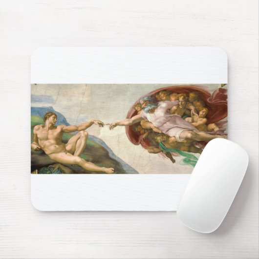Origineel De schepping van Adam Muismat (Met muis)