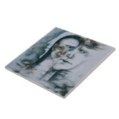 Origineel digitaal fijn surrealisme tegeltje (Zijkant)