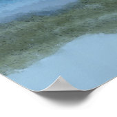 origineel digitaal kunstmeer en bergen 1 van 2 poster (Hoek)