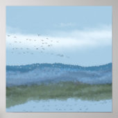 origineel digitaal kunstmeer en bergen 2 van 2 poster (Voorkant)