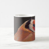 Origineel digitaal schilderij van een goudvink koffiemok (Center)