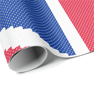 Origineel dwars-steekontwerp Union Jack Cadeaupapier