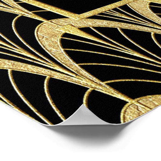 Origineel ERTE-kostuumontwerp - gekleurd Poster (Hoek)