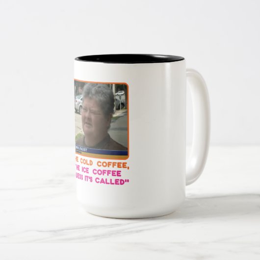 Origineel Faust Design in een BIG mok. Tweekleurige Koffiemok (Voorkant rechts)