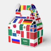 Origineel FOOTBALL SOCCER TEAM FLAGS 2018 patroon Bedankdoosjes (Achterkant)