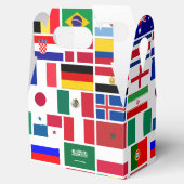 Origineel FOOTBALL SOCCER TEAM FLAGS 2018 patroon Bedankdoosjes (Geopend)