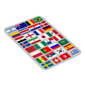 Origineel FOOTBALL SOCCER TEAM FLAGS 2018 patroon Magneet (Rechterzijde)