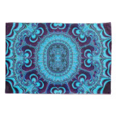 ~ Origineel Fractal ~ Blue Shades ~ Kussensloop (Achterkant)