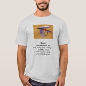 Origineel gedicht "Cruel Trout" met vliegkunst T-shirt (Voorkant)