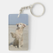 Origineel gedicht en foto van Pet Blauw grijs Sleutelhanger (achterkant)