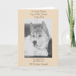 Origineel gedicht voor Loyal Old Dog Sympathy Kaart