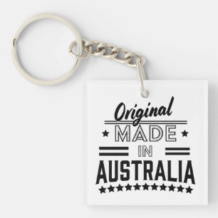 Origineel gemaakt in Australië Classic Round Stick Sleutelhanger