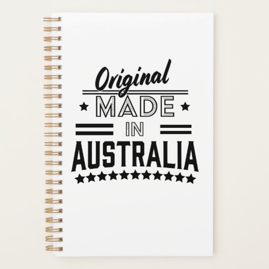 Origineel gemaakt in Australië Knop Planner (Voorkant)