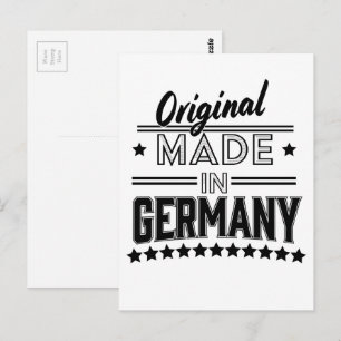Origineel gemaakt in Duitsland Briefkaart