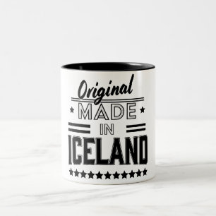 Origineel gemaakt in IJsland Tweekleurige Koffiemok