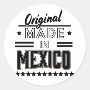 Origineel gemaakt in Mexico Ronde Sticker