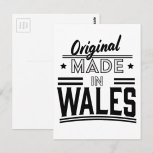 Origineel gemaakt in Wales Briefkaart