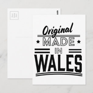 Origineel gemaakt in Wales Briefkaart