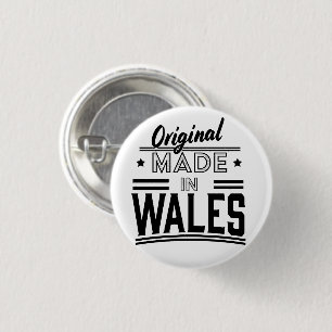 Origineel gemaakt in Wales Ronde Button 3,2 Cm
