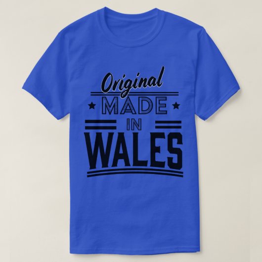 origineel gemaakt in Wales T-shirt (Design voorkant)