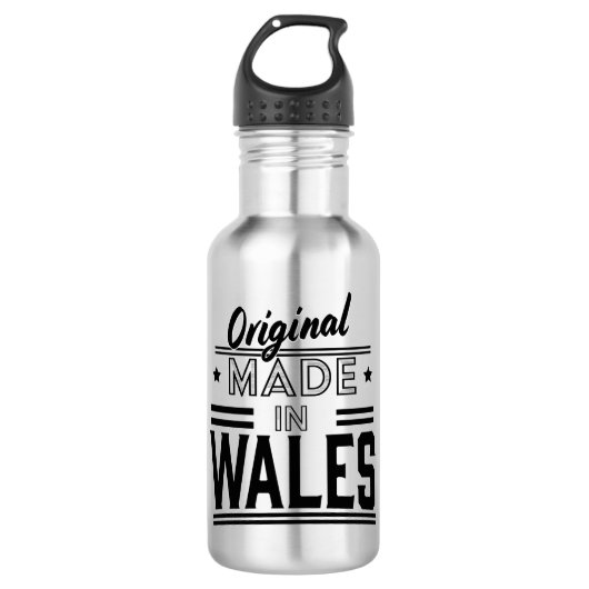 Origineel gemaakt in Wales Waterfles (Voorkant)