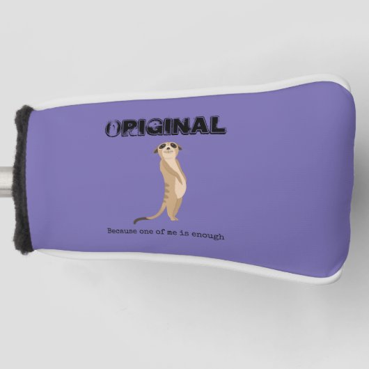 Origineel genoeg golfheadcover (Voorkant)