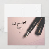 Origineel gepersonaliseerd Briefkaart (Voorkant / Achterkant)